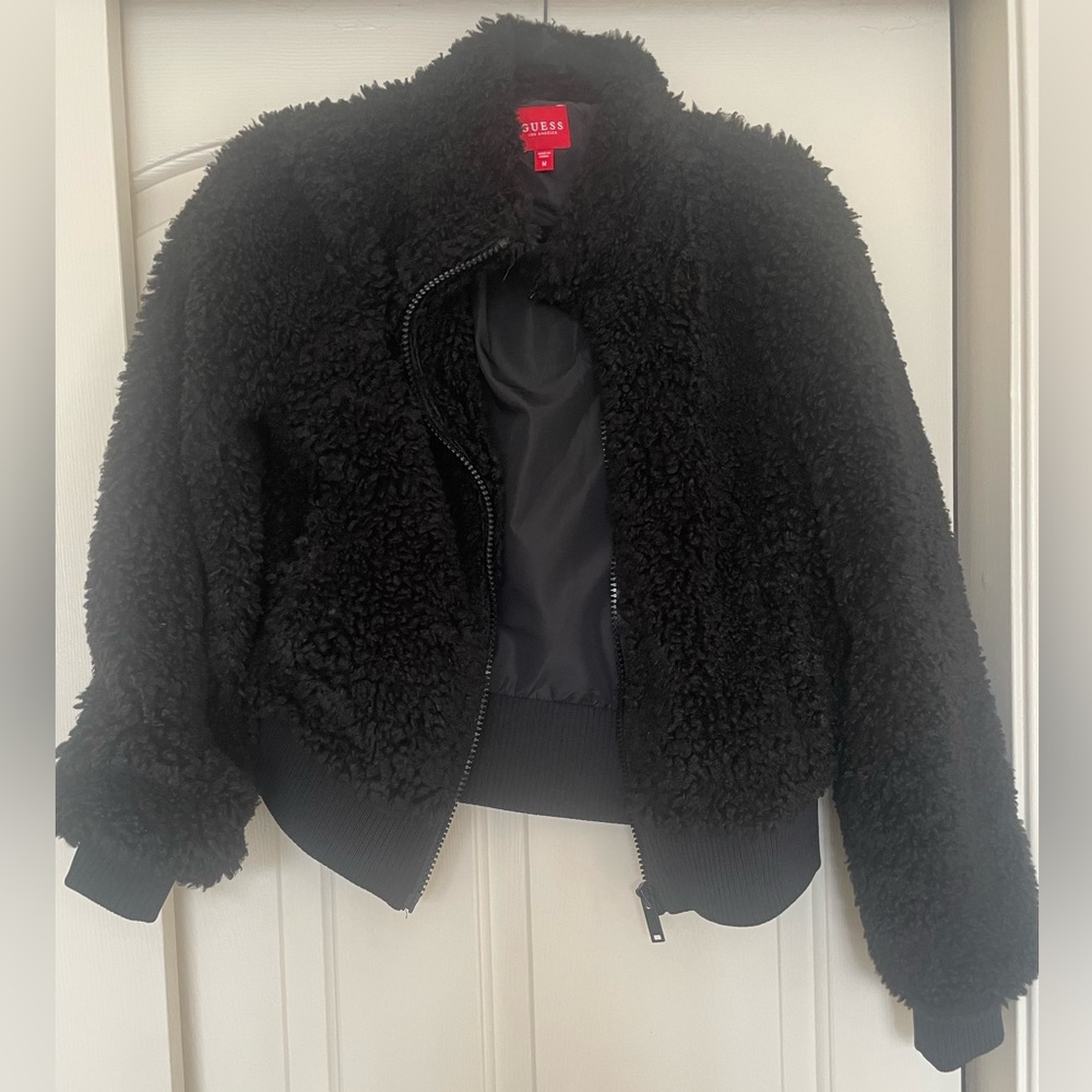 Black Jacket by Guess. Inside lined. Never worn